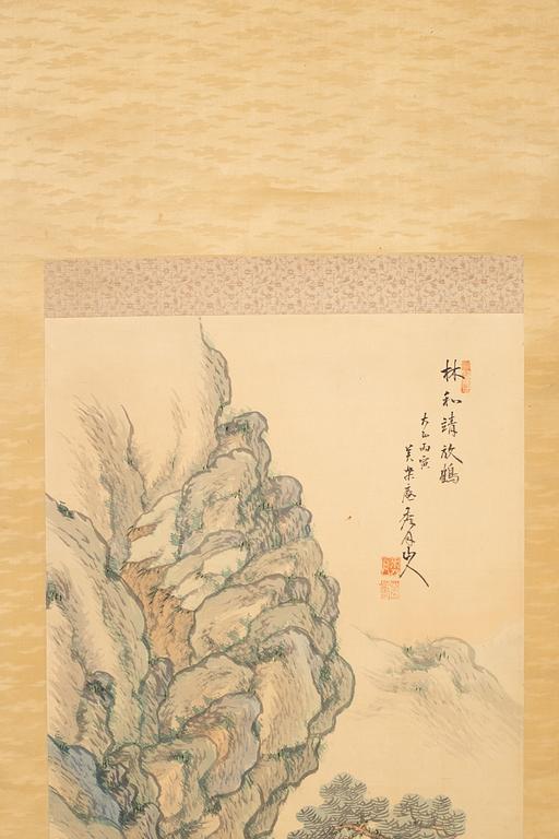 A scroll painting by anonymous artist, 20th Century.