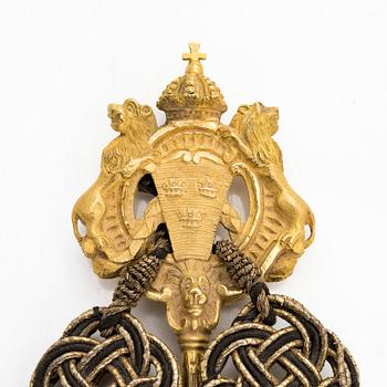 Kammarherrenyckel, brännförgylld brons, Svensk-norska unionen 1814-1905.