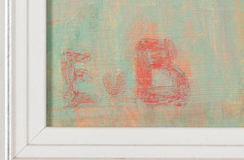 Eero von Boehm, oil on board, signed.