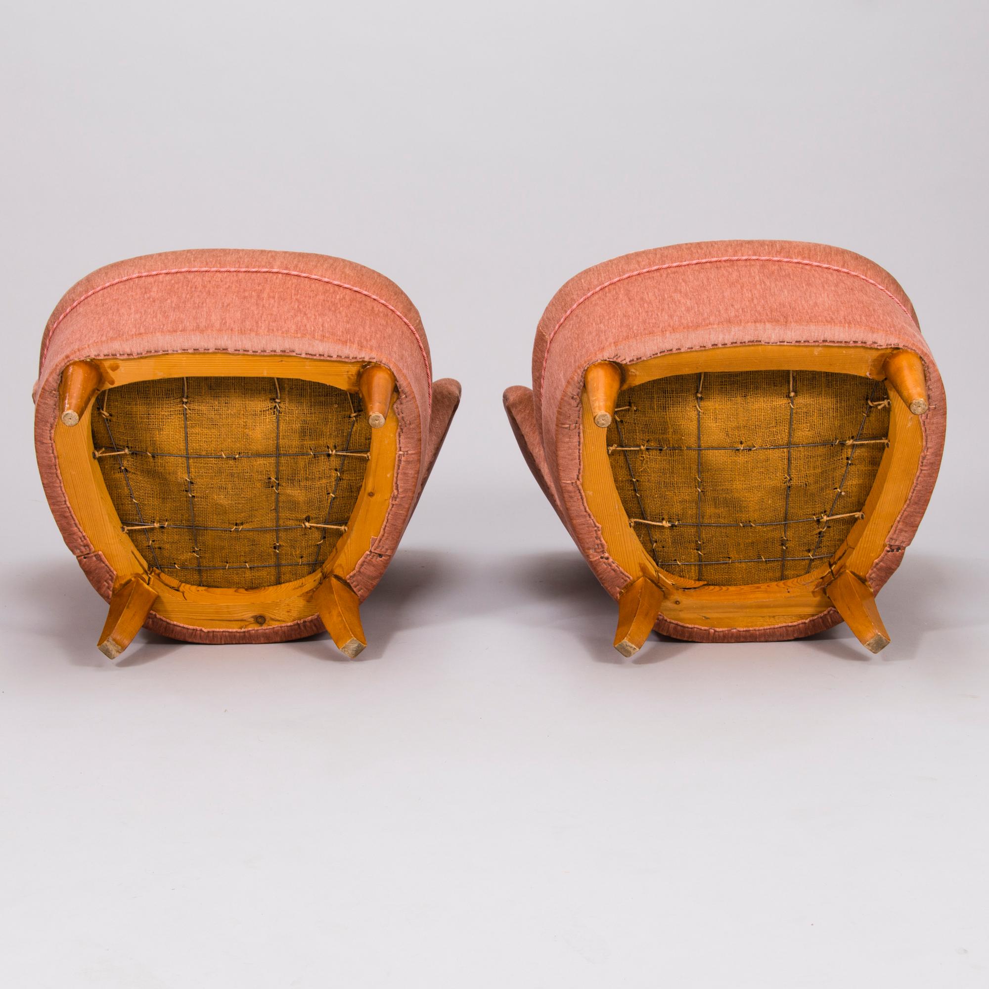 A mid 1950's 3-piece sofa suite.