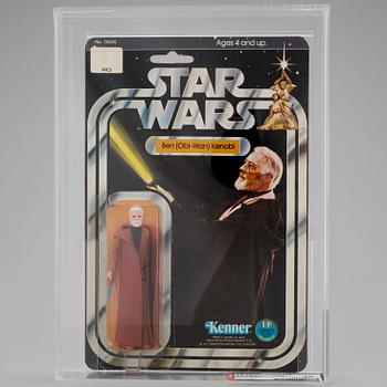 STAR WARS, Obi-Wan Kenobi 12 back-C AFA70 EX+, Kenner 1978.