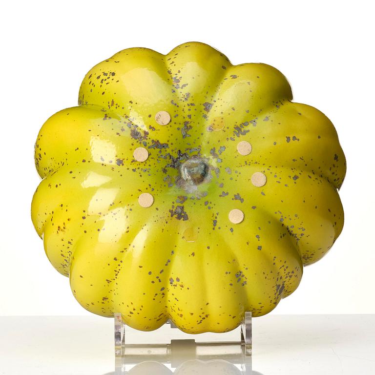 Hans Hedberg, a faience sculpture of a pumpkin, Biot, France.