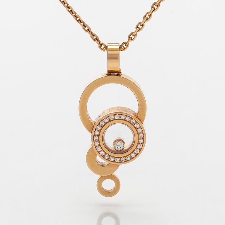 Chopard, kaulakoru riipuksella "Happy Bubbles", 18K kultaa ja timantteja.