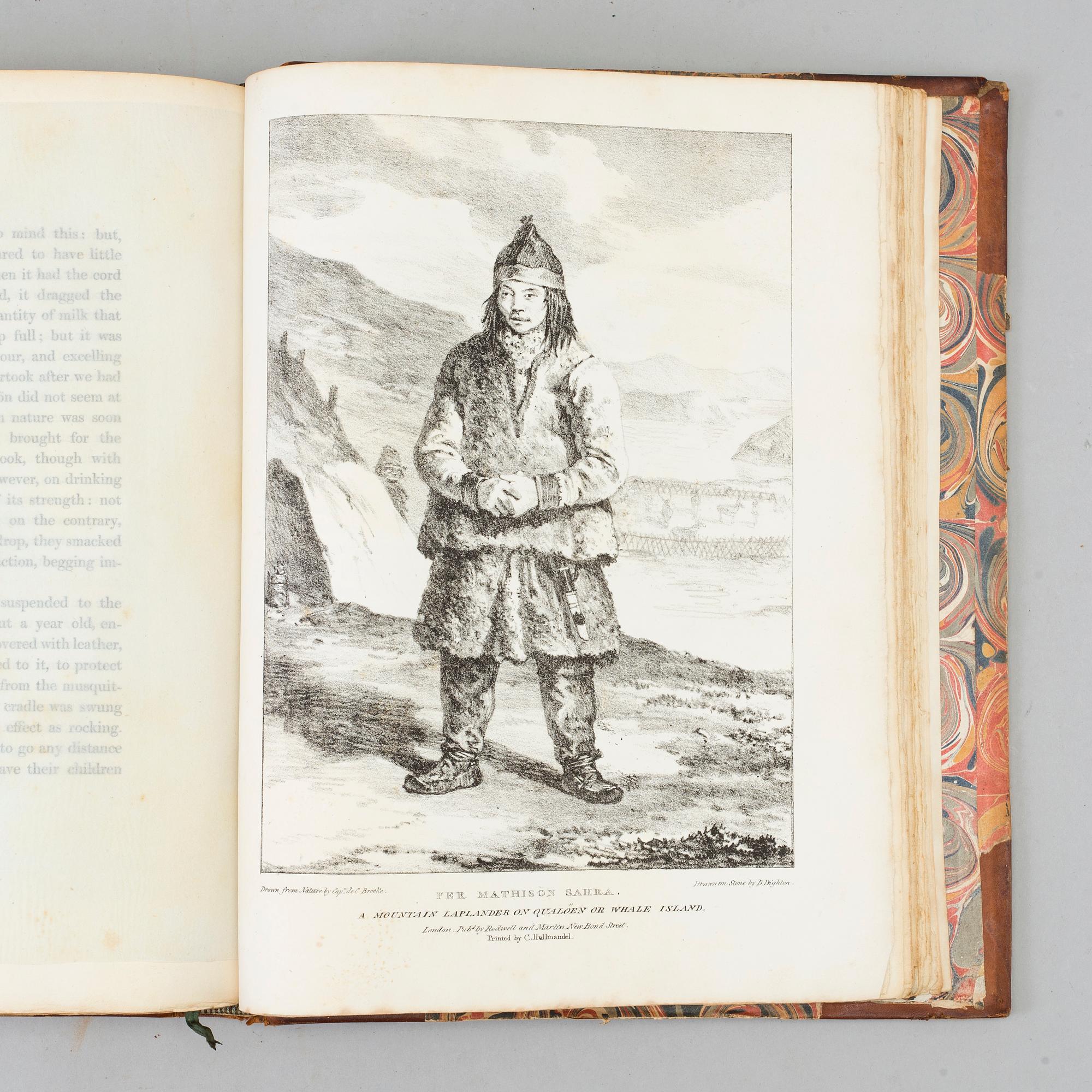 A book, Arthur de Capell Brooke: Travels through Sweden, Norway, and Finmark, London 1823.