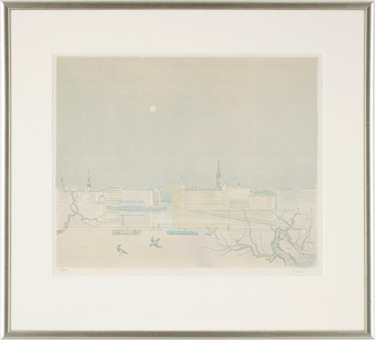 EINAR JOLIN, färglitografi. Signerad och numrerad 226/360.