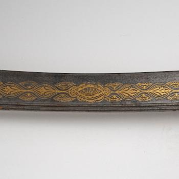A fine large-eared walrus-hilted Yatagan, Ottoman empire probably Ioannina, Epirus.