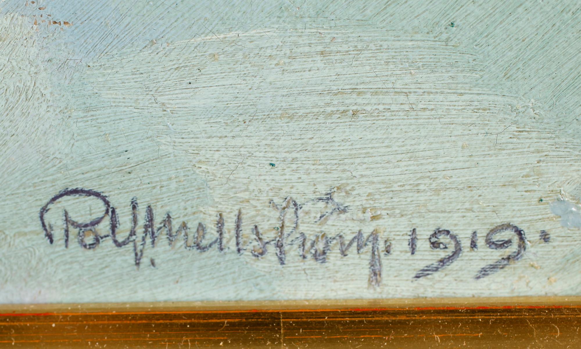 ROLF MELLSTRÖM, olja på duk, signerad 1919.