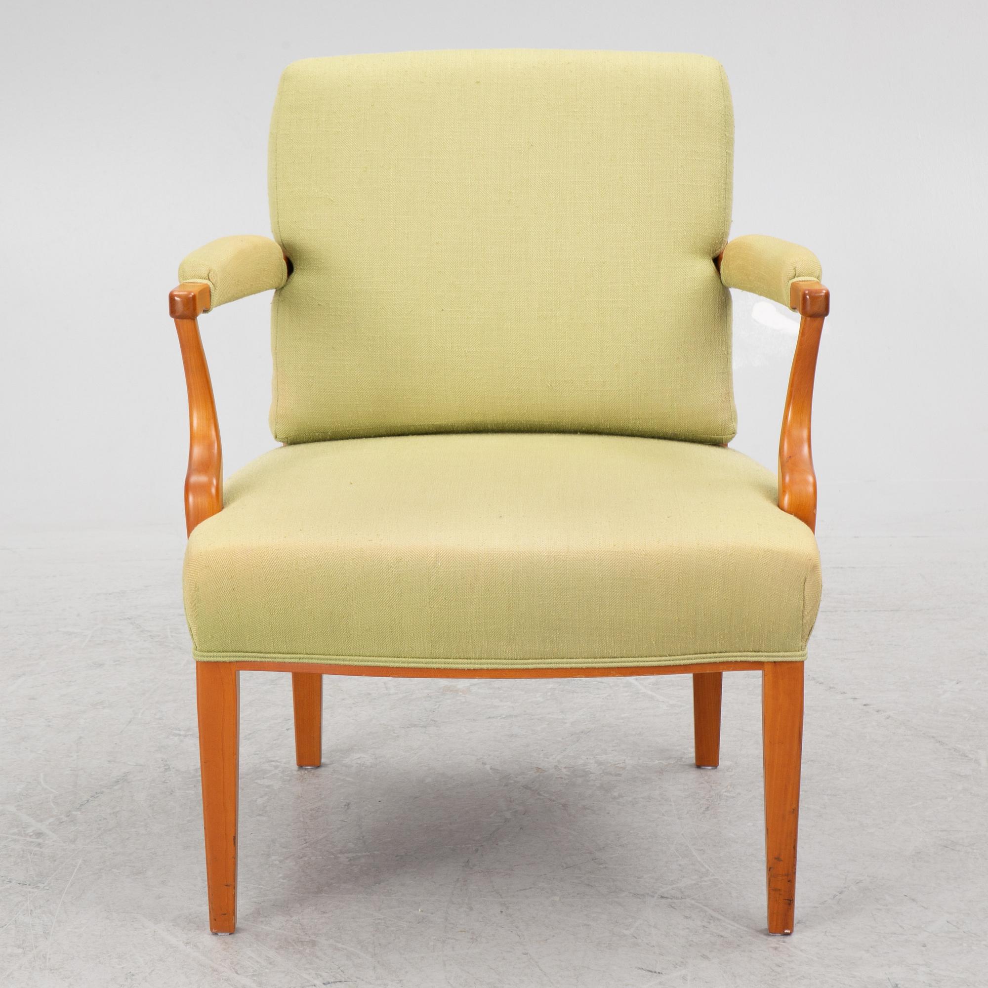 Josef Frank, a model 969 armchair, Firma Svenskt Tenn, Sweden.
