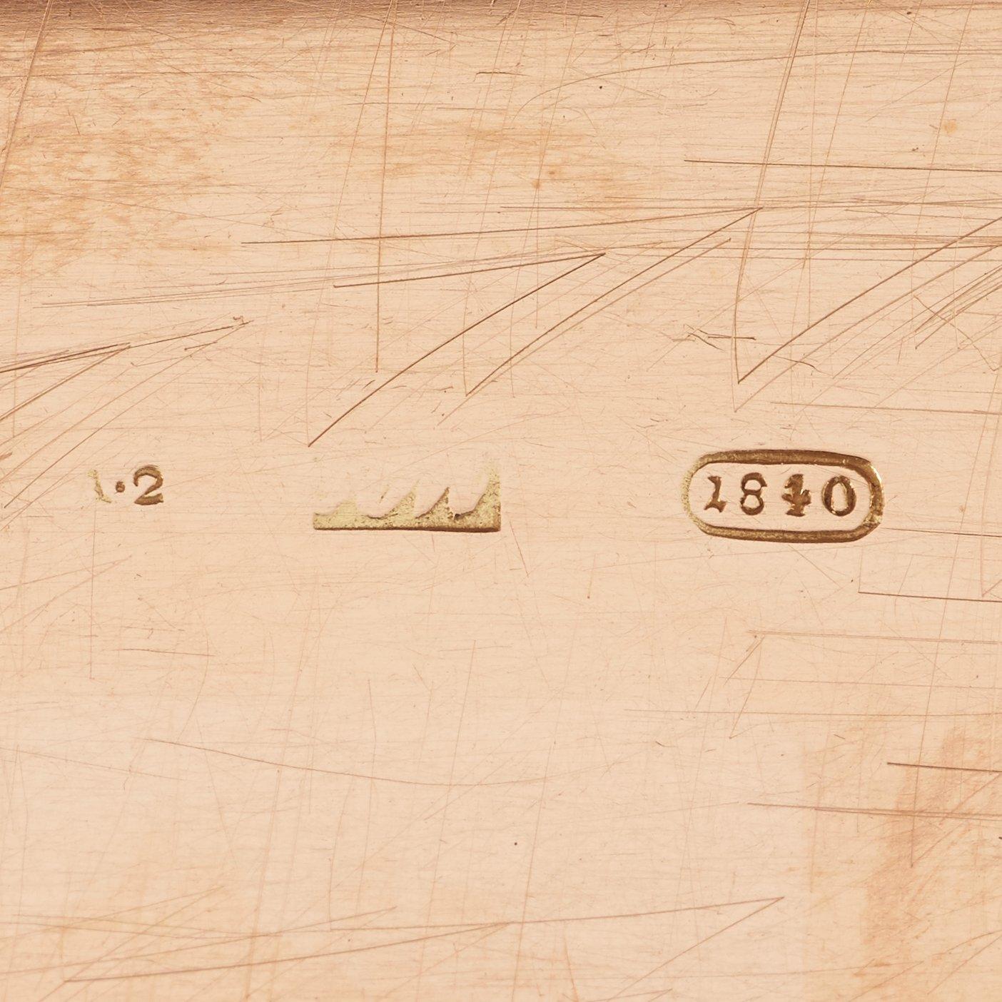 DOSA, guld 14K, Wien 1840.