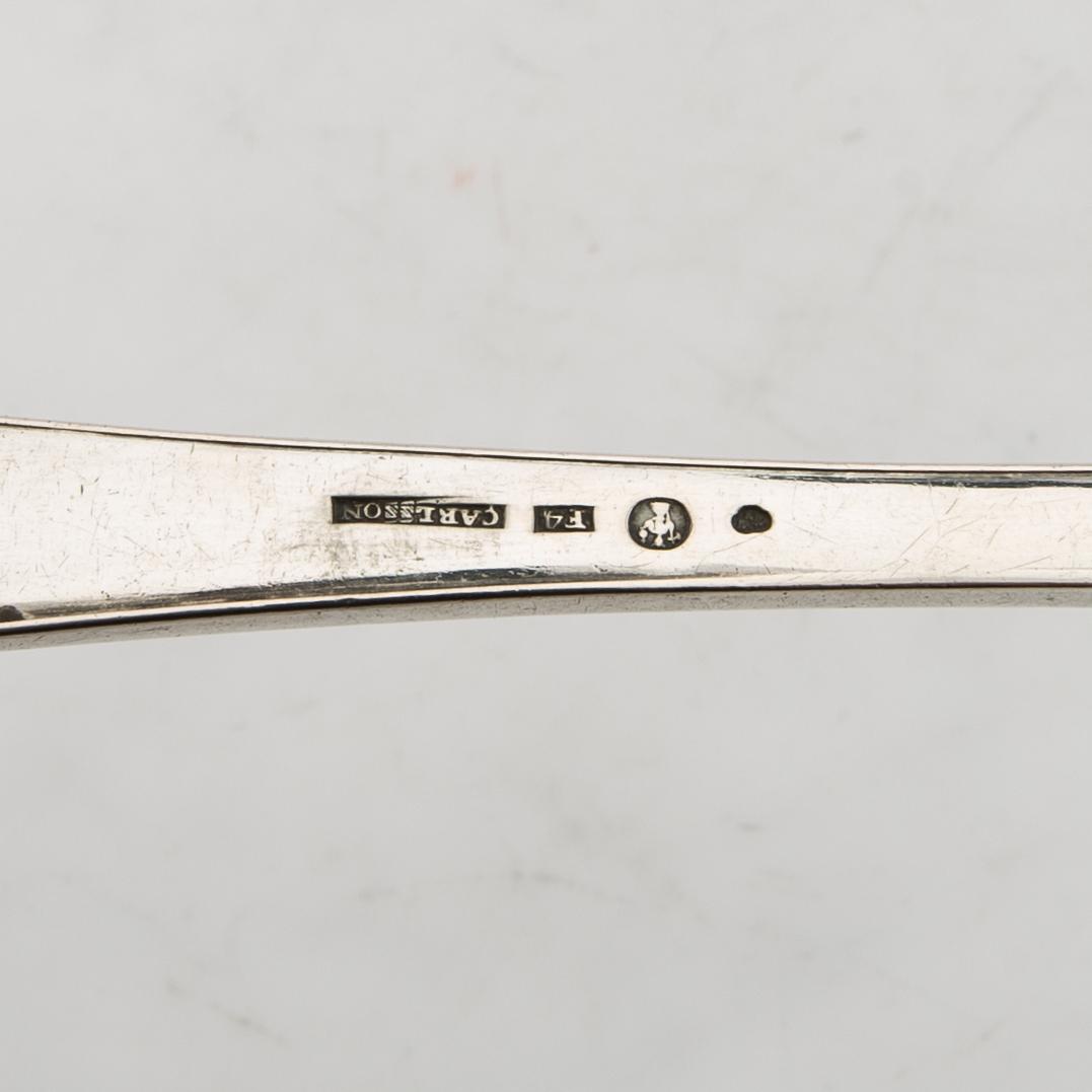 Johan Carlsson, bowl lever, silver, Norrköping, 1836.