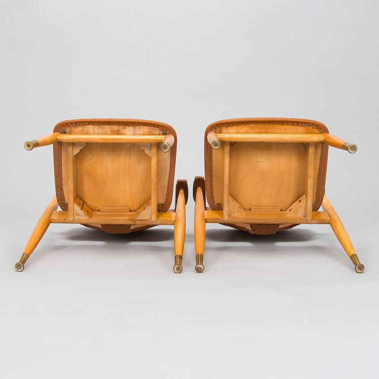 Ilmari Tapiovaara, A pair of mid-20th century 'Domus Lux' armchairs for Lukkiseppo.