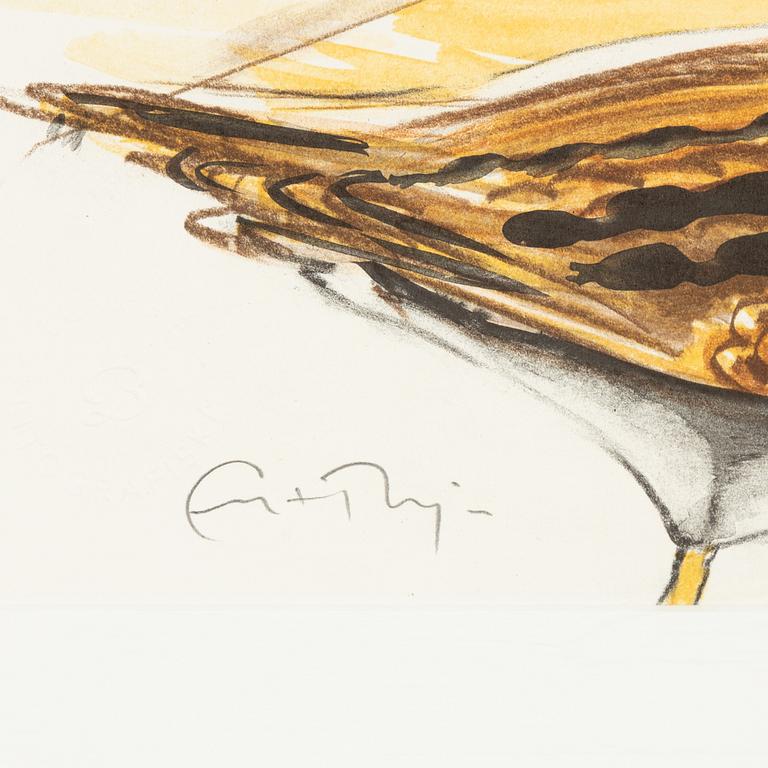 Ernst Billgren, lithograph in colours, signed 403/450.