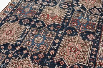 A Caucasian rug, c. 320 x 160 cm.