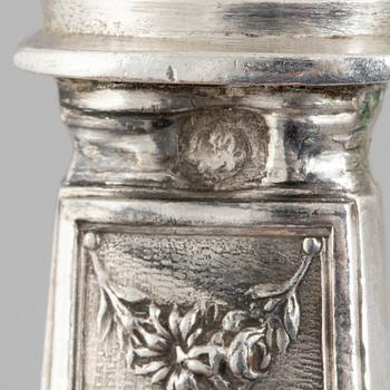 Fiskbestick, 34 delar, silver, Frankrike, omkring år 1900.
