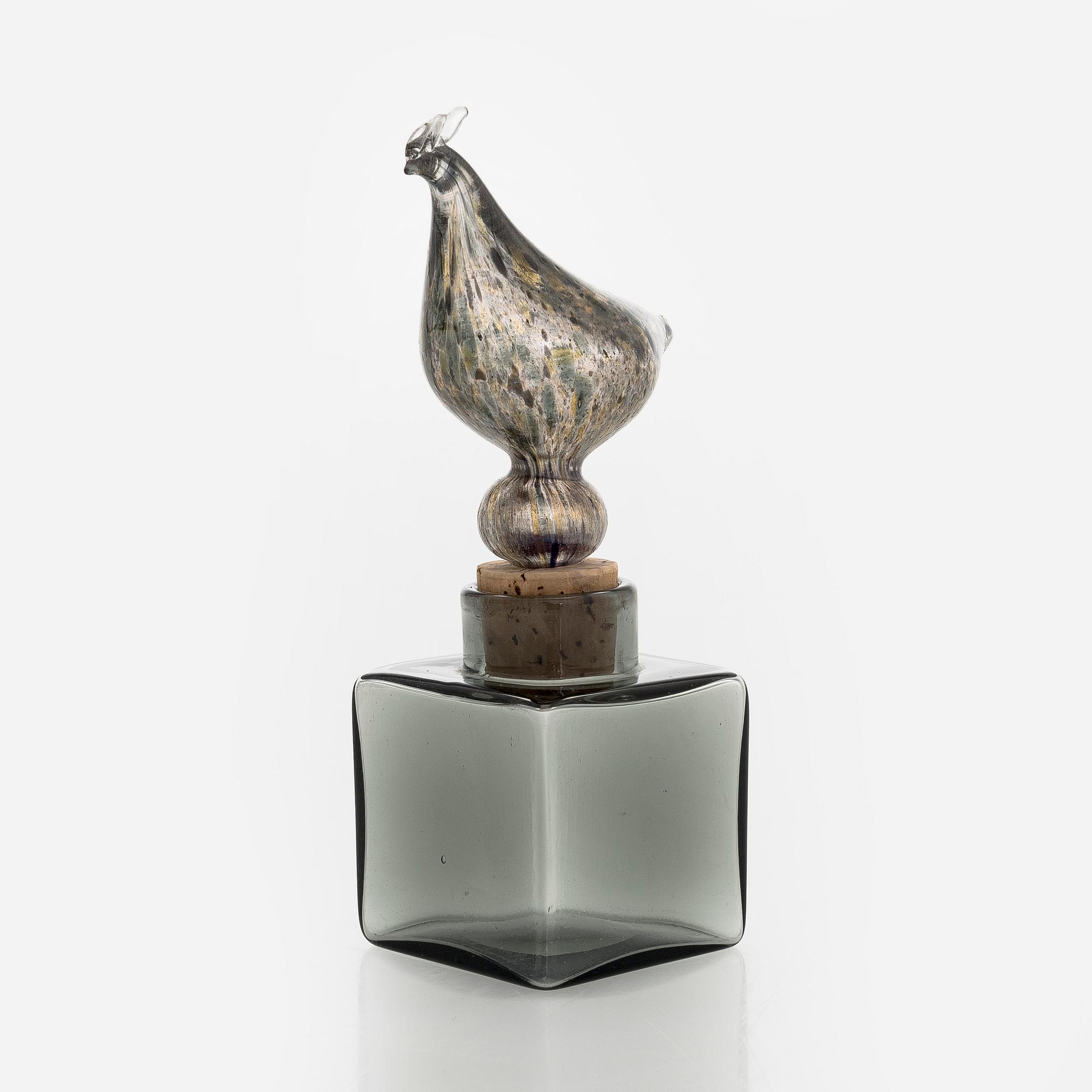 Kaj Franck, flaska, KF254, signerad K. Franck Nuutajärvi -61.