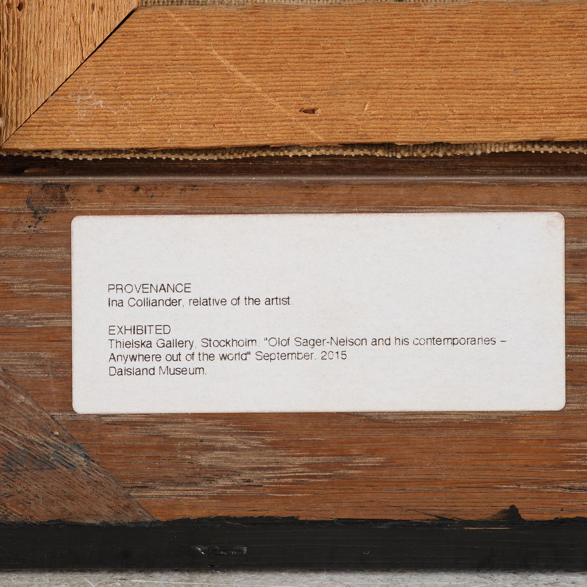 Olof Sager-Nelson, Motif from Bruges.