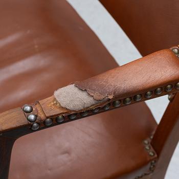 Six amchairs, Ernst Bergholm, Västervik, mid-20th century.