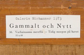 Berndt Lindholm, Varhaisaamu merellä.