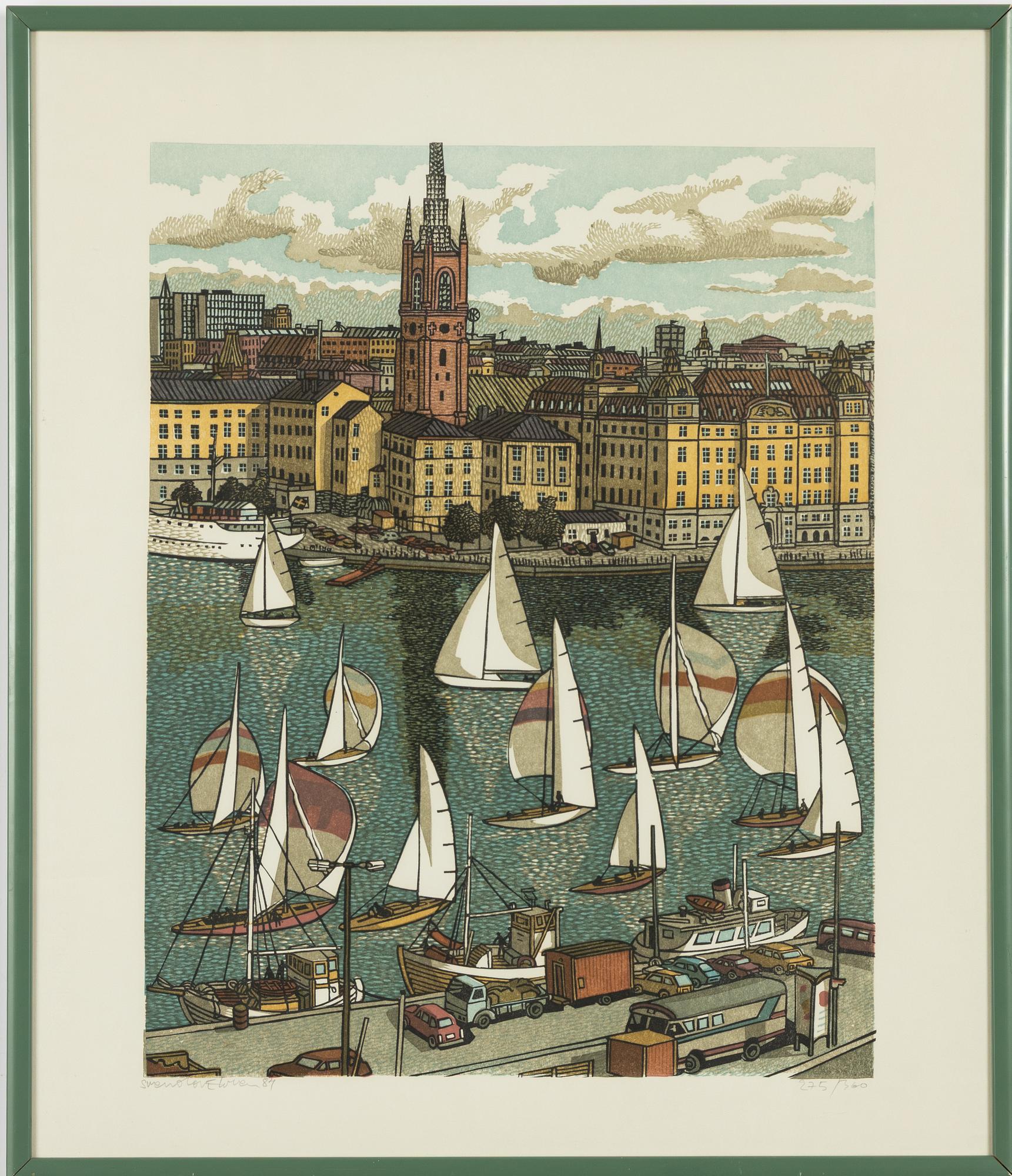 Svenolov Ehrén, Regatta on Riddarfjärden.