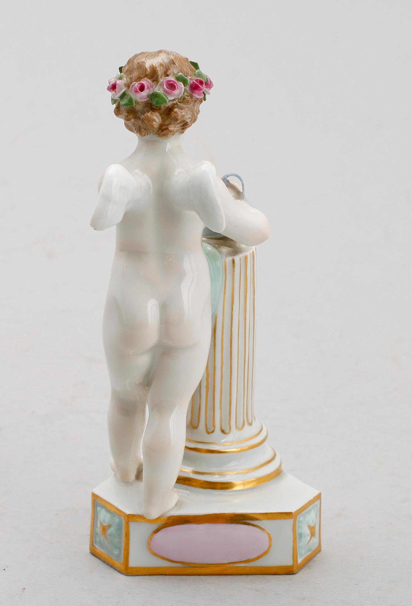 FIGURIN, porslin, Meissen.