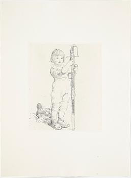 CARL LARSSON, efter, etsningar, 6 st, osign, tryckta 1983 hos Hjert & Hjert, från originalplåtar, numr. 65/360.