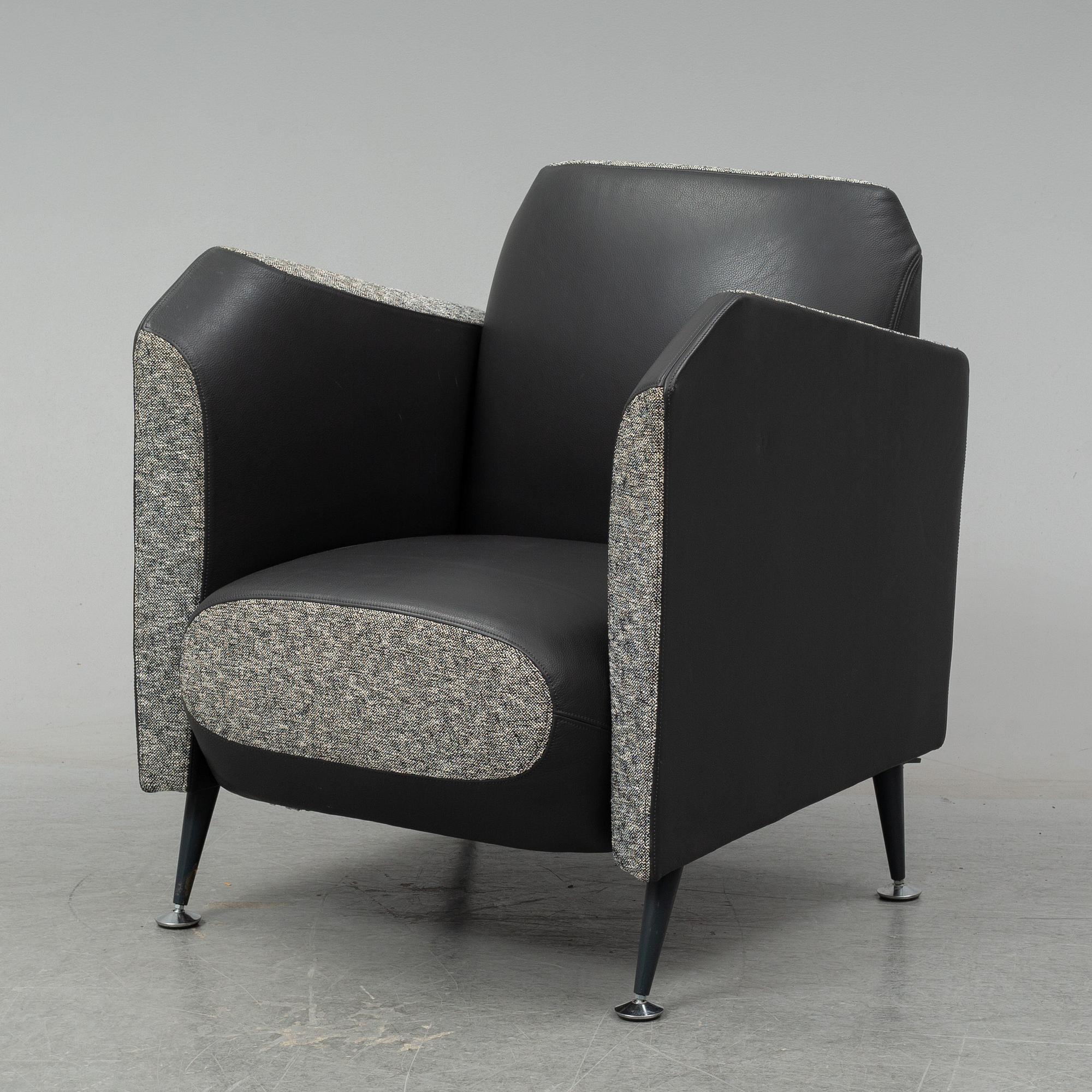 A 'Hotel 21' easy chair by Javier Mariscal for Moroso designed 1995.