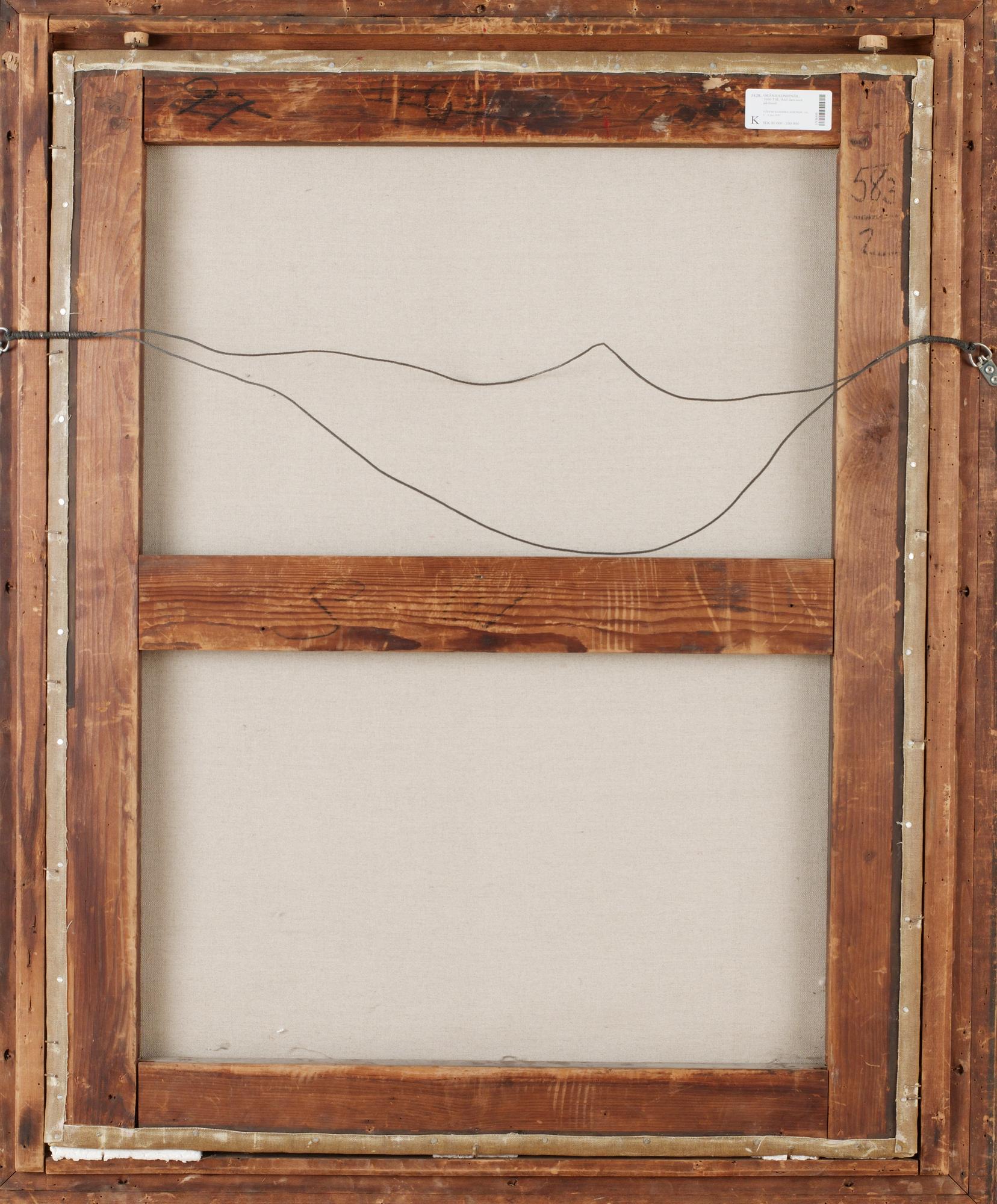 Ädel dam med jakthund.