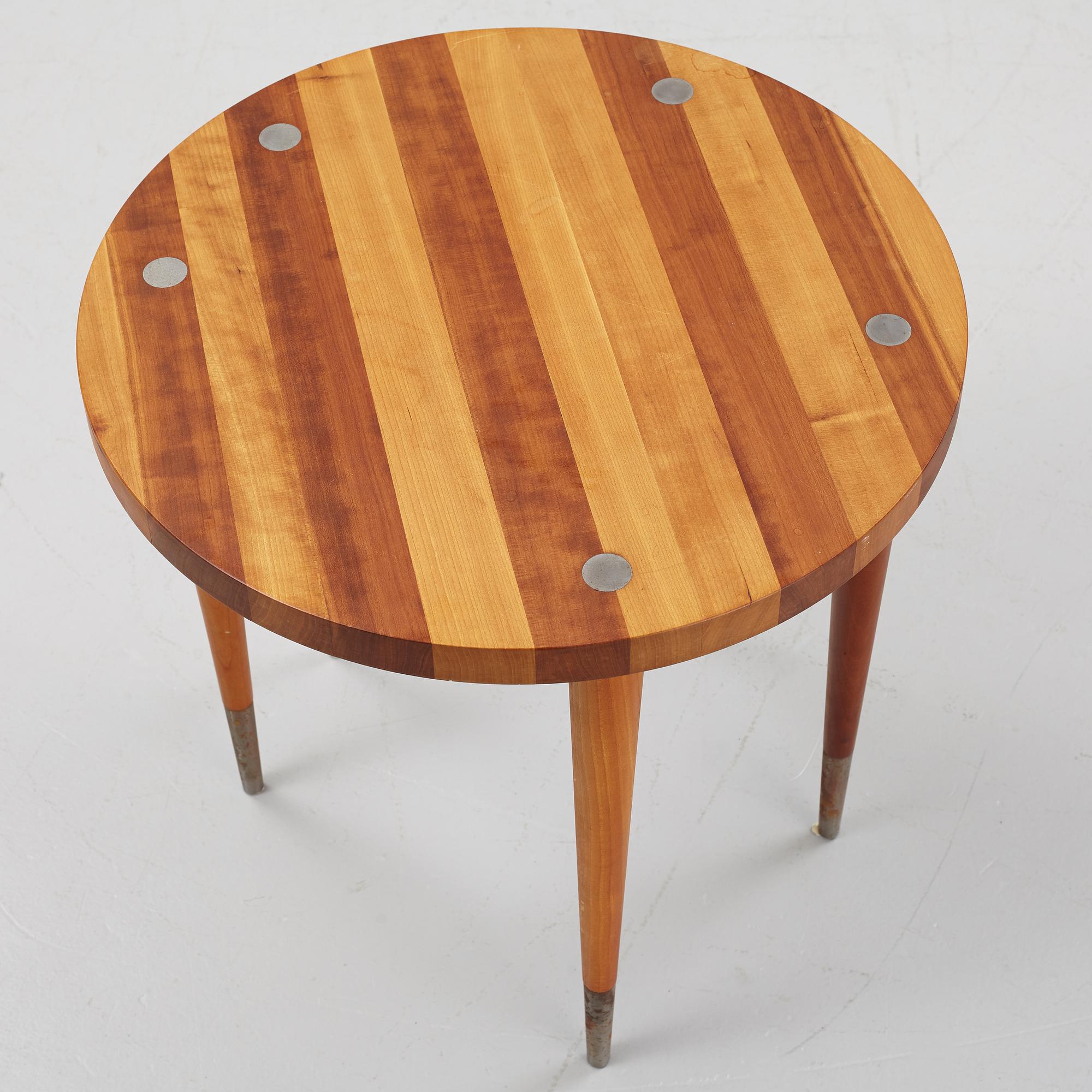 Kerstin Olby, side table, trätina, signed.