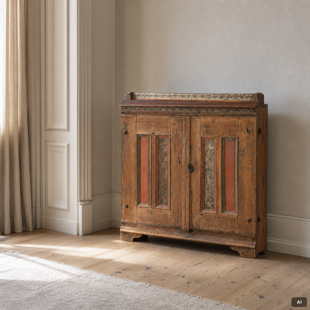 Sideboard, folk art, 19th century.