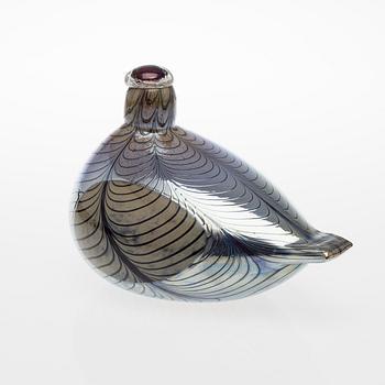 OIVA TOIKKA, BIRD, glass, signed O. Toikka Nuutajärvi.