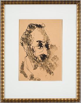 ANATOLY ZVEREV, tusch på papper, signerad