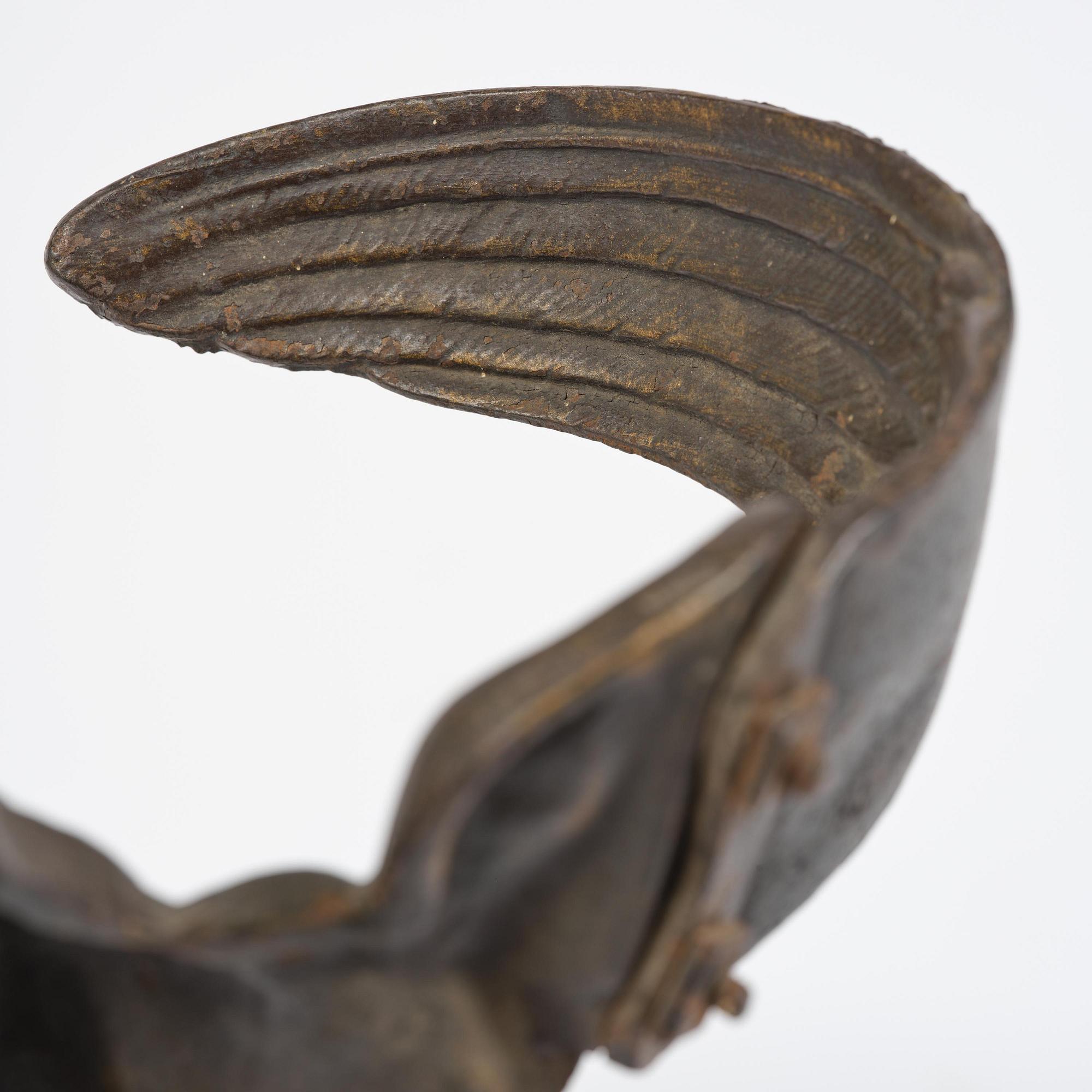 A French cast-iron umbrella stand, late 19th century.