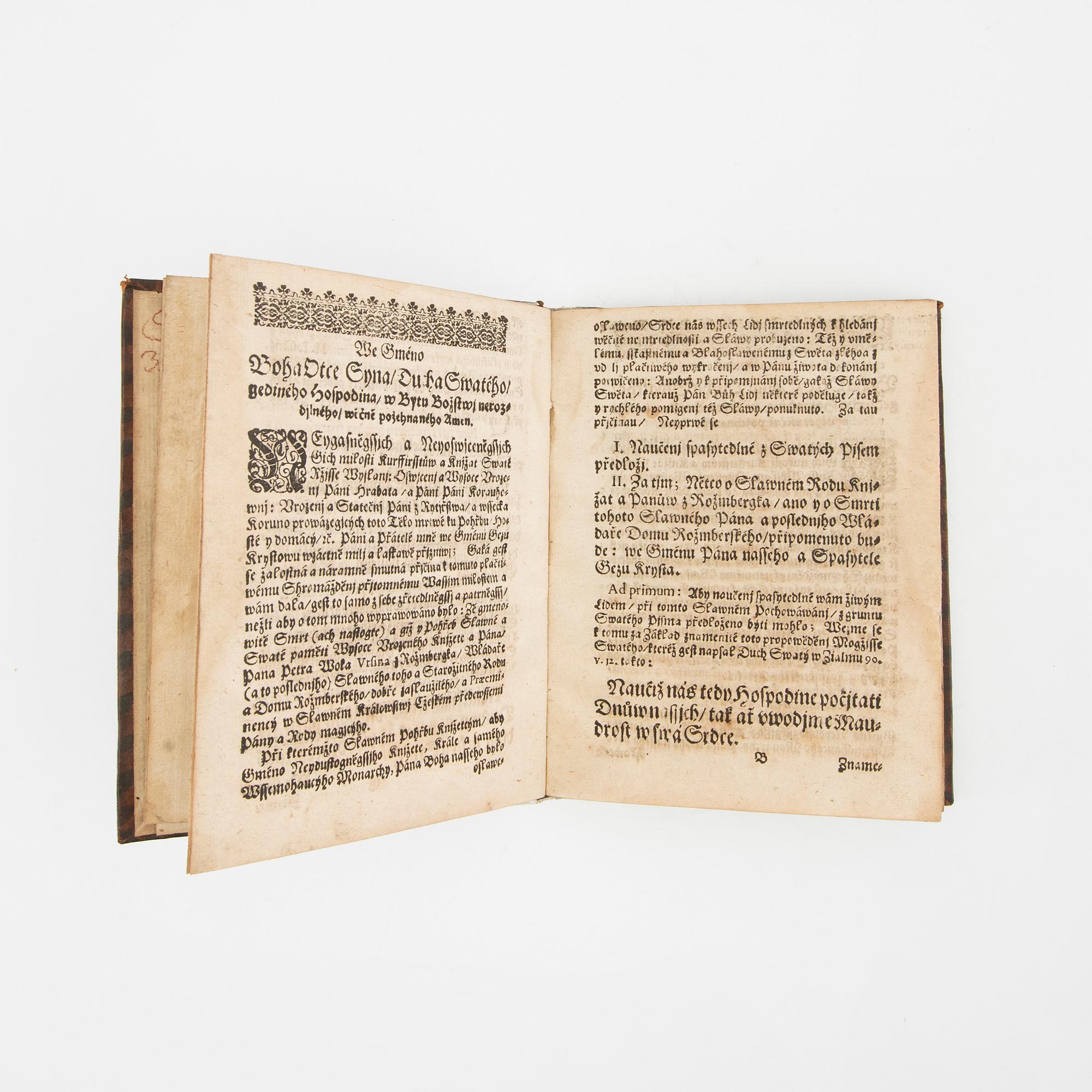 Matěj Cyrus, book 'Ars Moriendi', Prague 1612.