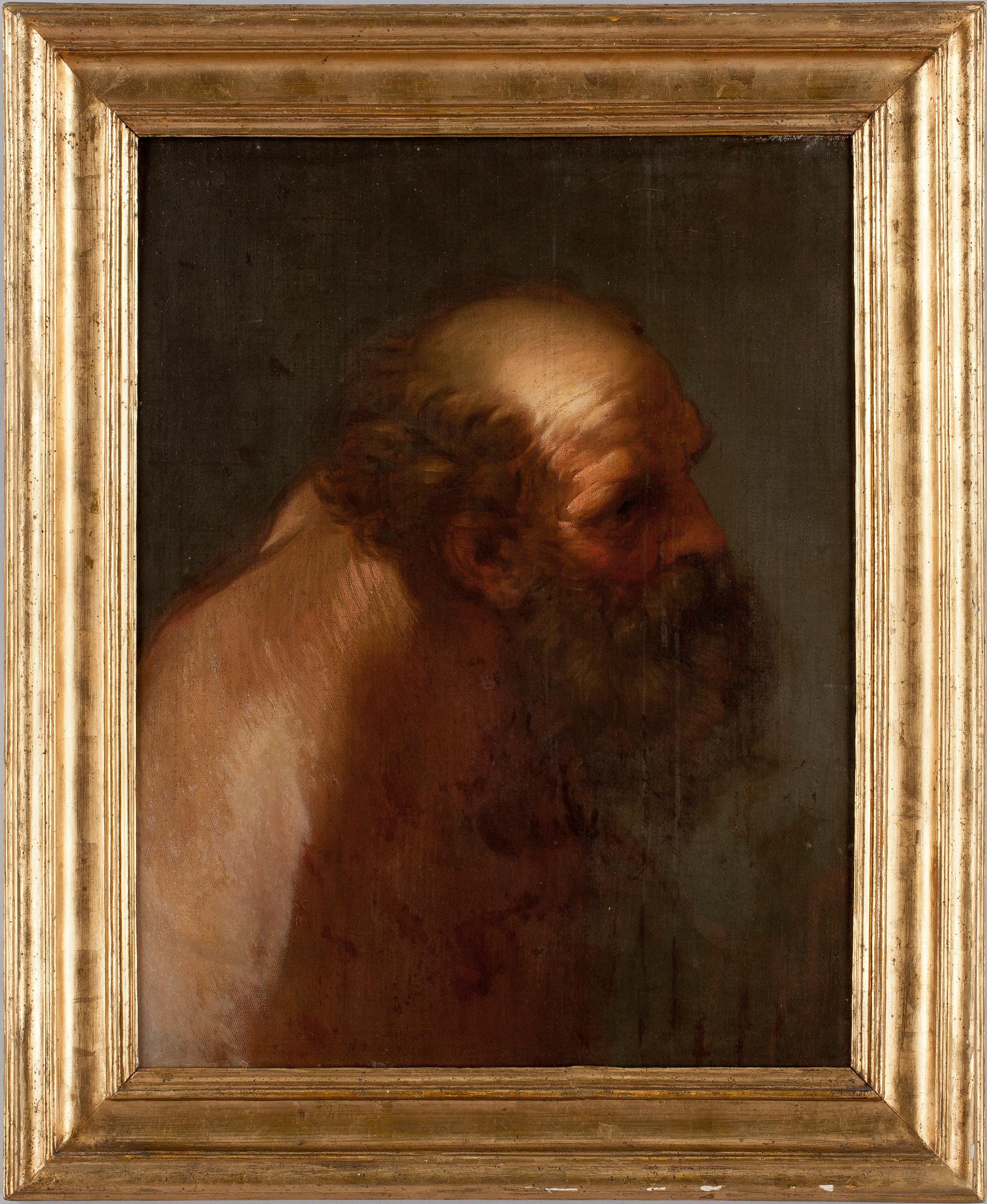 OKÄND KONSTNÄR, olja på duk på pannå, 1700-tal.