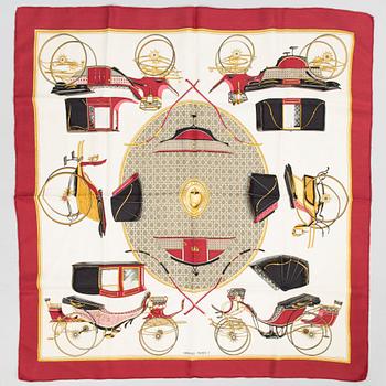 HERMÈS Two SIlk Scarfs.