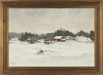 Rolf Mellström, winter landscape.