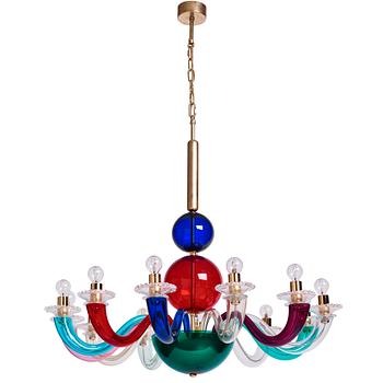 122. Gio Ponti, a 12 light chandelier, for Venini, Italy, 2014.