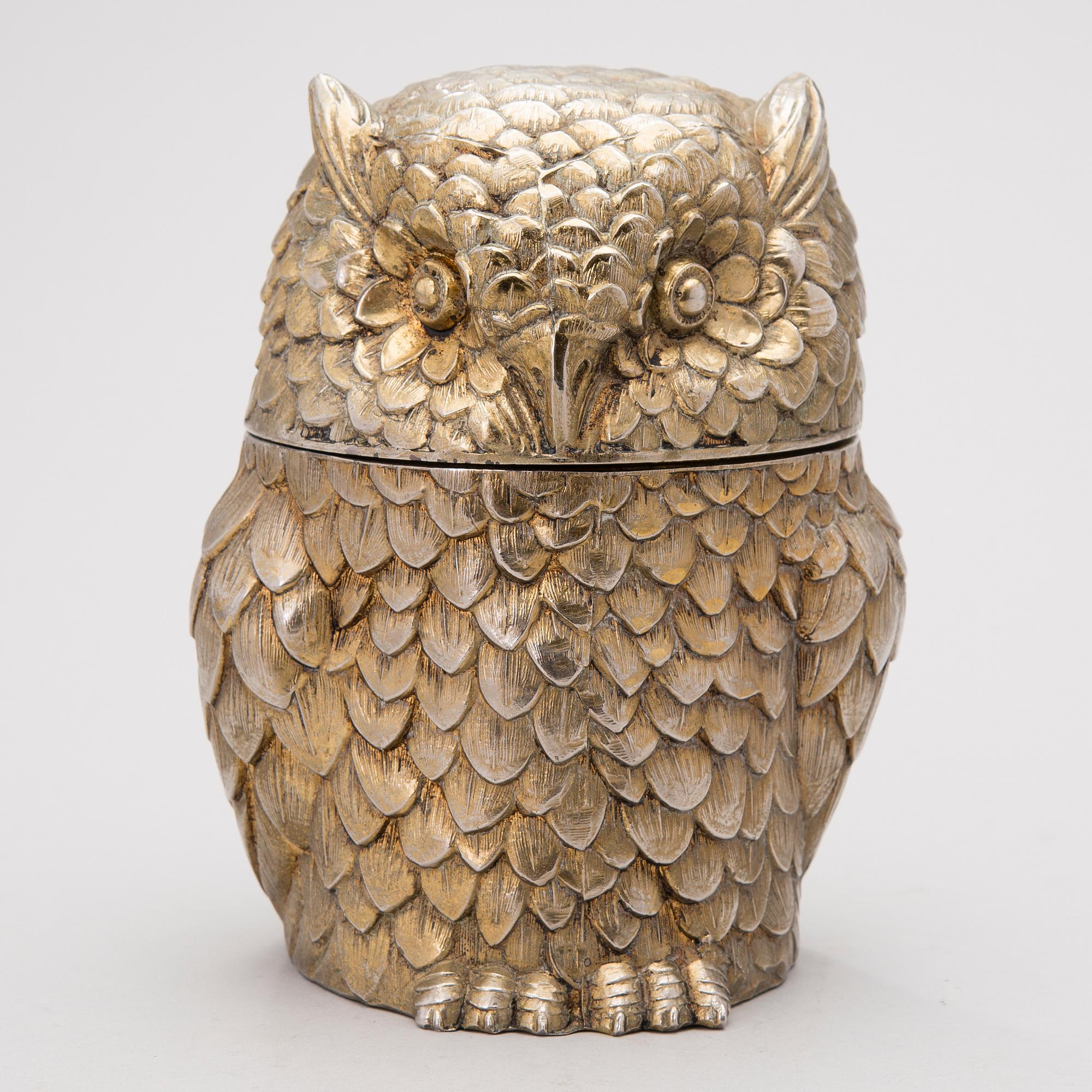 Owl ice bucket, Mauro Manetti, Italy, 1960s/1970s.