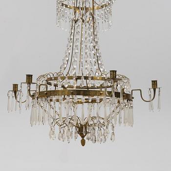 A late Gustavian chandelier, circa 1800.