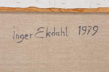 INGER EKDAHL, mixed media on canvas, signed verso Inger Ekdahl and dated -79.