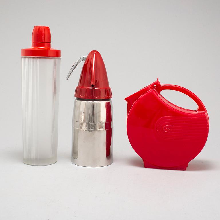 COCTAILSHAKER, SPARKLET & PITCHER, USA 1940-50's.