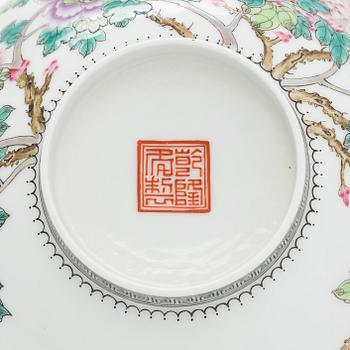 A set of four Chinese porcelain bowls, mid-20th century.