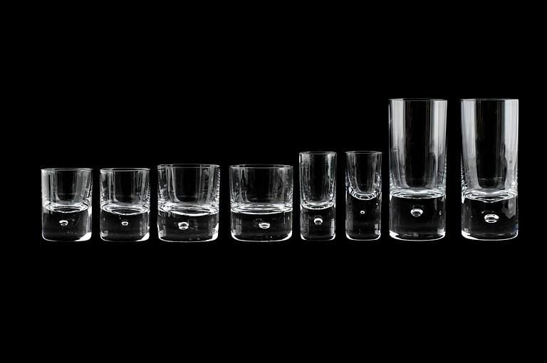 GLASSERVIS, 30 delar, "Pippi", Walter Hickman, Kosta, 1960-tal.