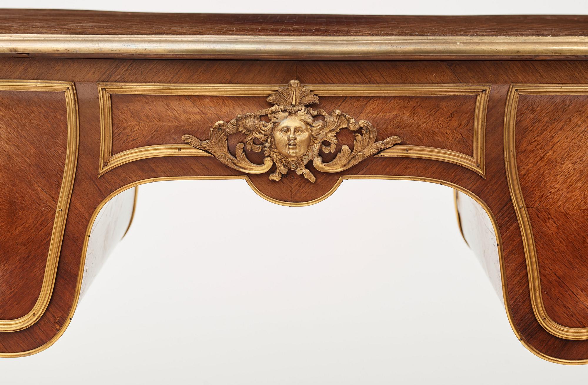 A Napoleon III writing desk, late 19th century.
