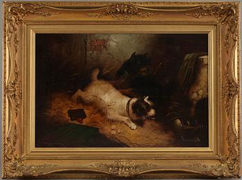 OKÄND KONSTNÄR, olja på duk, sign A. Armfield. England, 1800-tal.