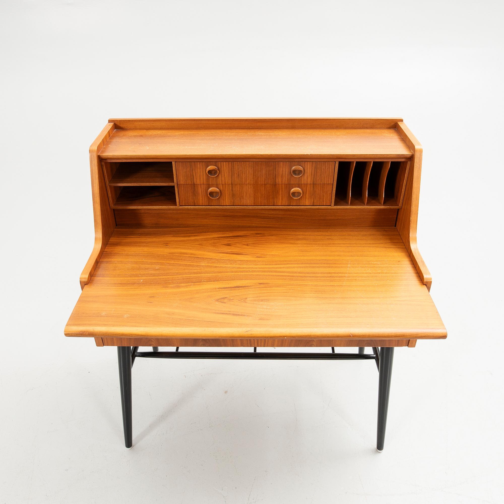 Sekretär, teak, 1960-tal.