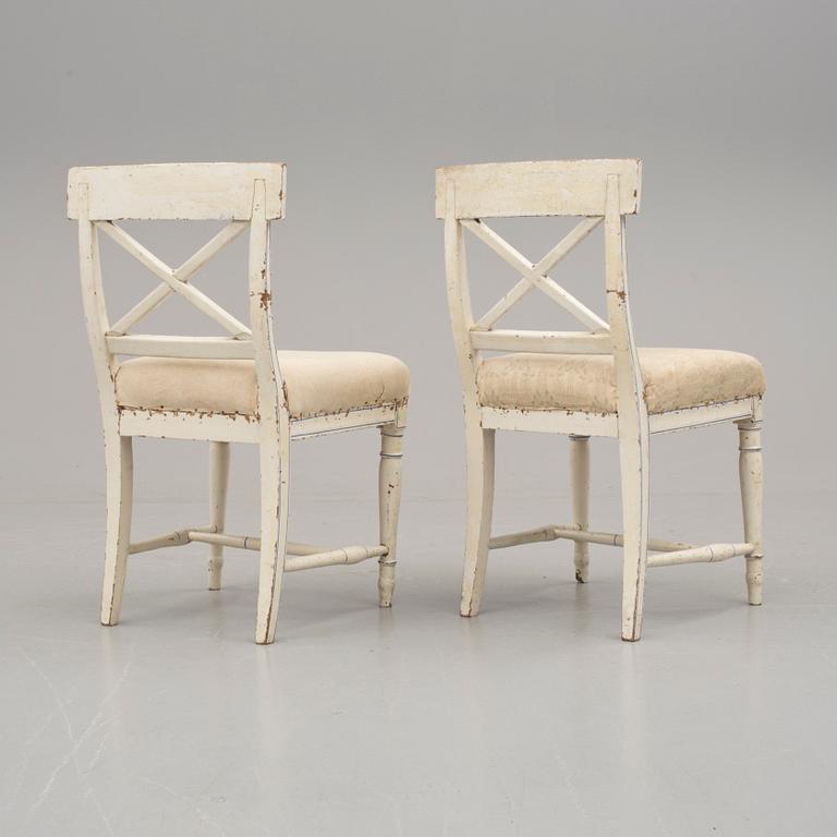 STOLAR, ett par, gustavianska, 1800-talets början.
