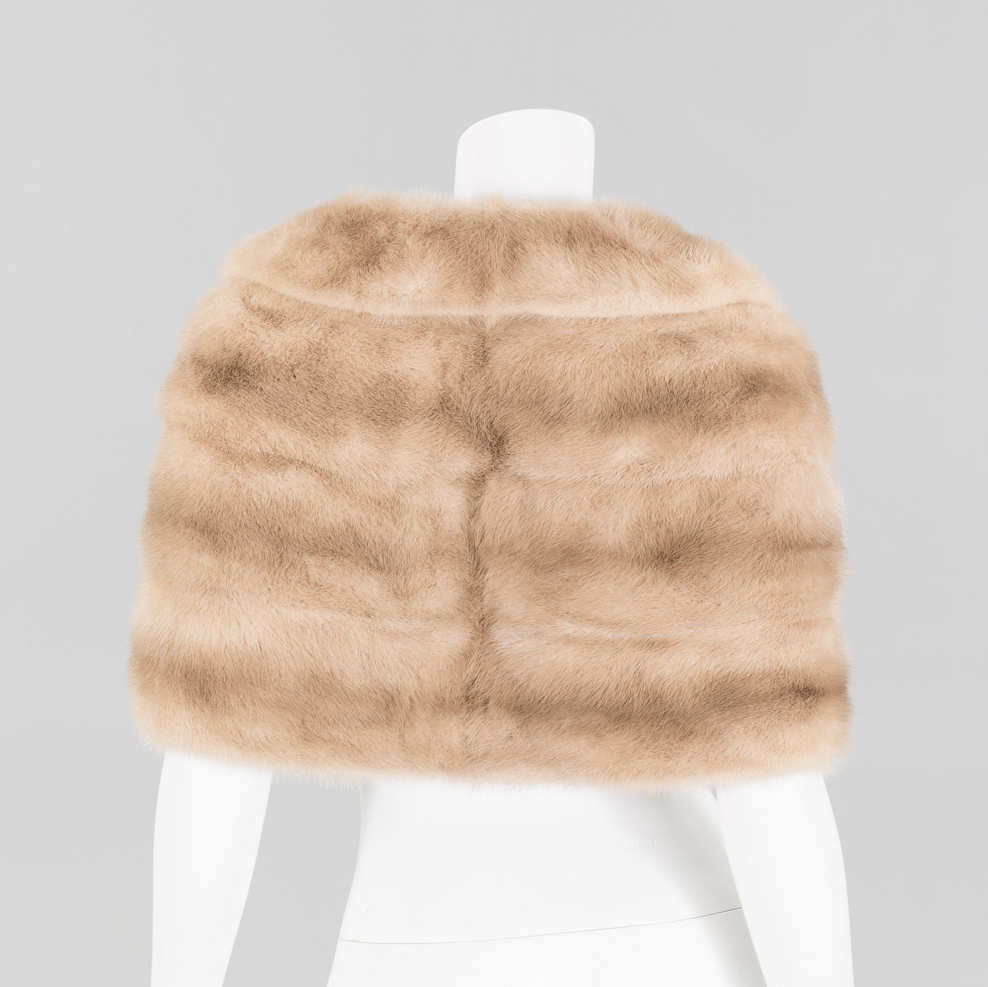 A mink cape.