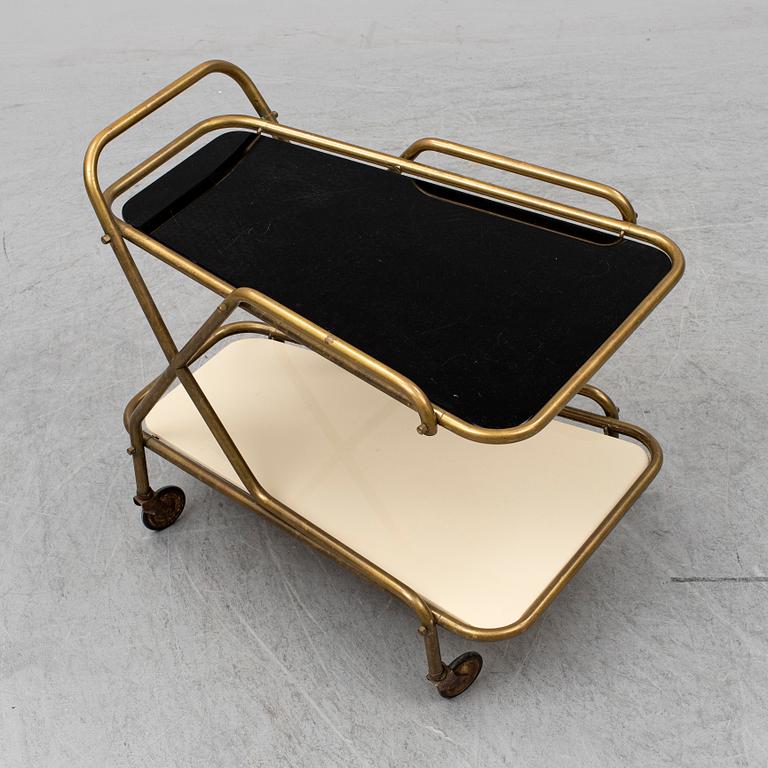 A late 20th Century serving trolley.