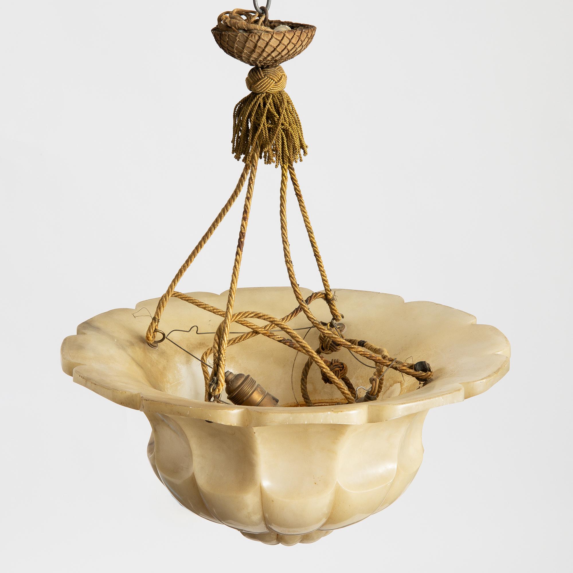 Takampel, alabaster, 1920-tal.